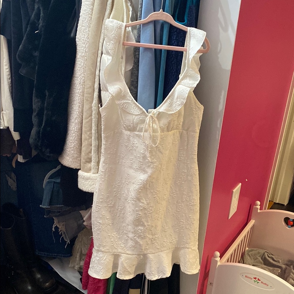 City Triangles White Mini Dress